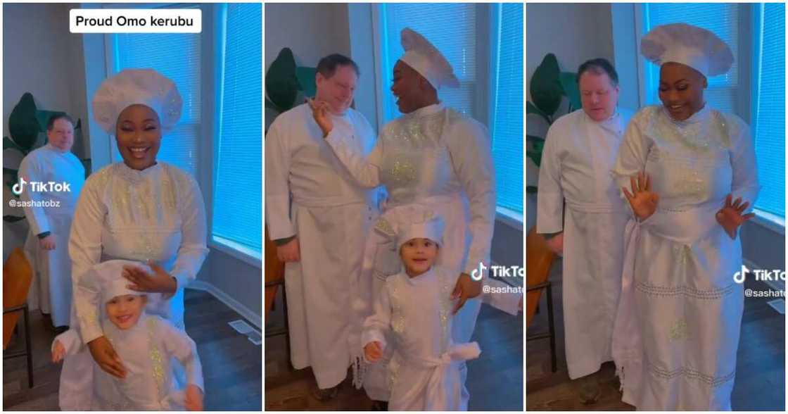 Cele church, lady takes her Oyinbo husband to cele Cele church, lady takes her Oyinbo husband to cele
