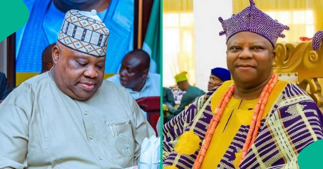 Gwamna Adeleke da Sarkin Ipetumodu.