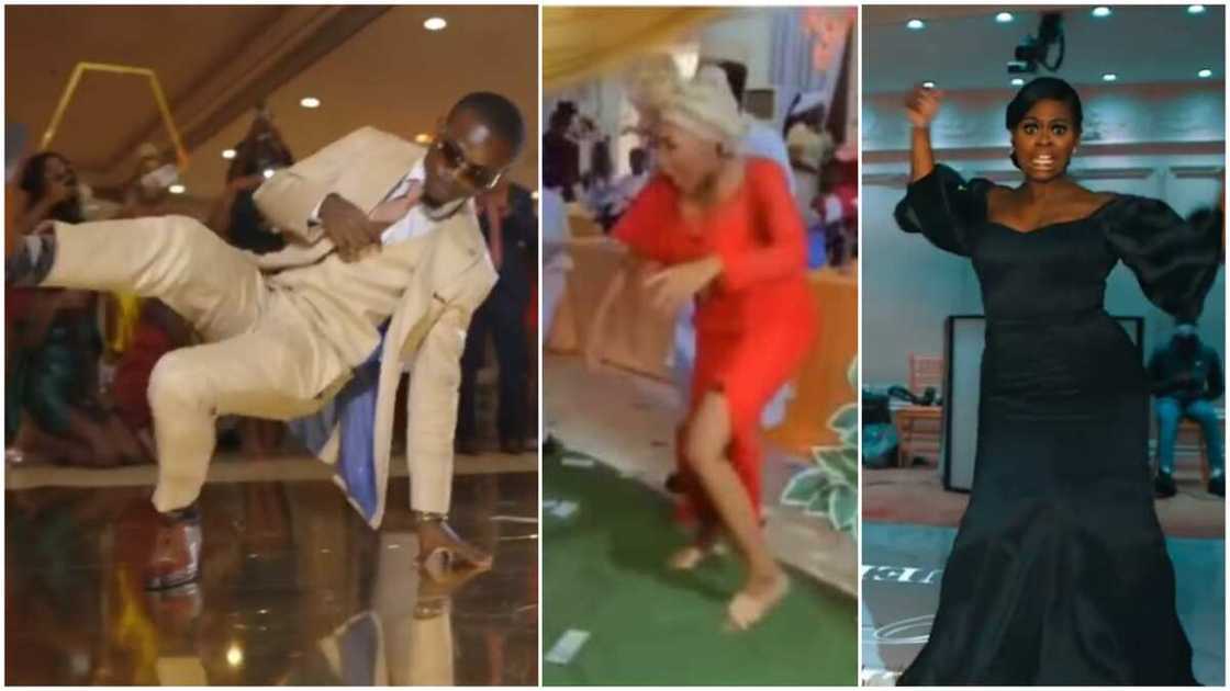 The dancers entertained other guests. The dancers entertained other guests.