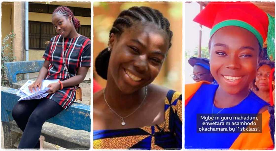 Photos of Chinonye Egbo, a Nigerian lady who became a lecturer at the age of 24. Photos of Chinonye Egbo, a Nigerian lady who became a lecturer at the age of 24.