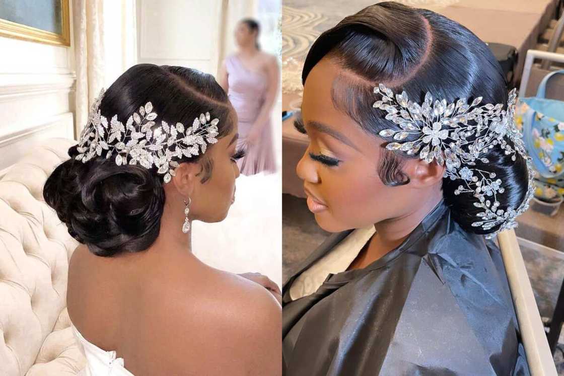 bridal hairstyles with frontal