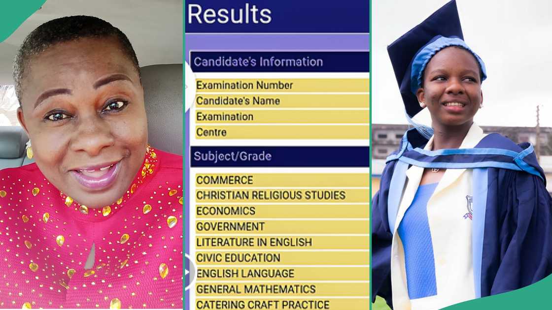 WAEC result of girl who wants to study law stuns her mother