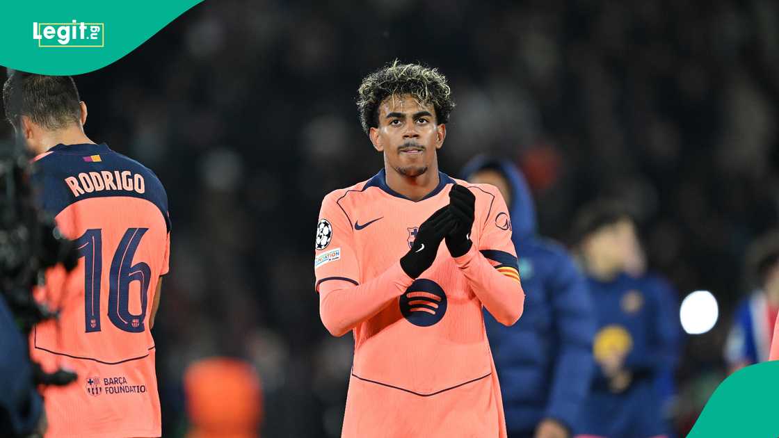 Lamine Yamal, Barcelona, PSG, UEFA Champions League, France. Lamine Yamal, Barcelona, PSG, UEFA Champions League, France.