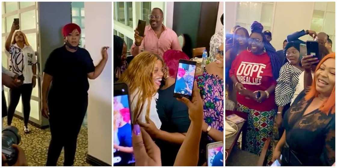 Emotional moment Ada Ameh was surprised by Nollywood colleagues on her birthday