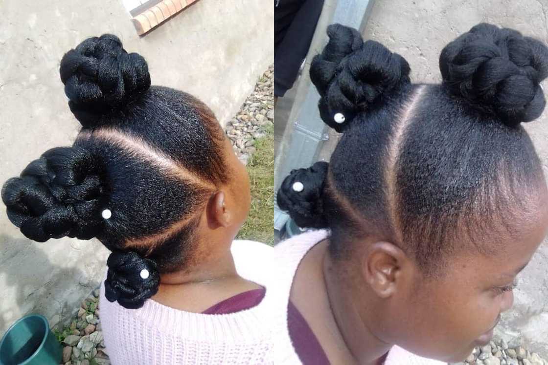 The sectioned mohawk look The sectioned mohawk look