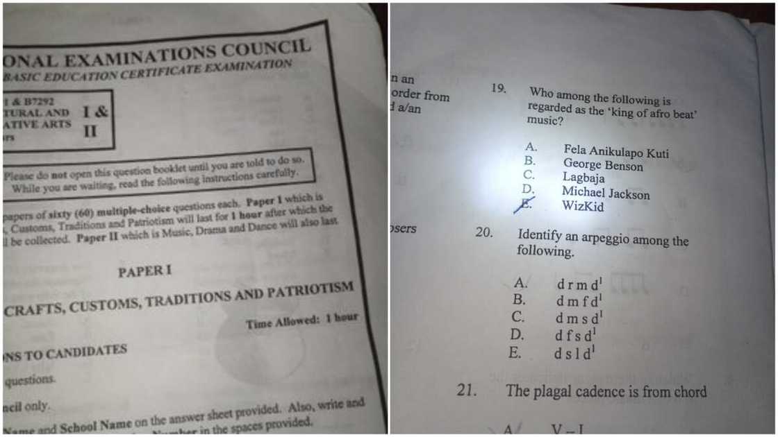 Young Lady Fails NECO Exam Question After Choosing Wizkid as an Answer, Nigerians React Young Lady Fails NECO Exam Question After Choosing Wizkid as an Answer, Nigerians React