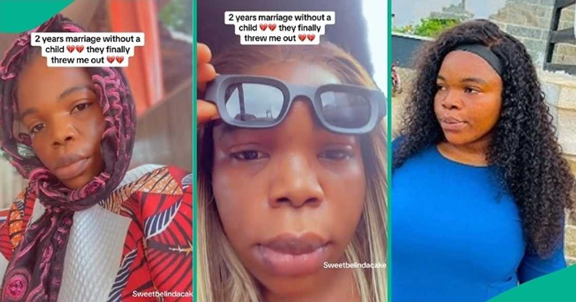 Just 2 years after wedding, lady gets evicted by her husband's family over her inability to conceive. Just 2 years after wedding, lady gets evicted by her husband's family over her inability to conceive.