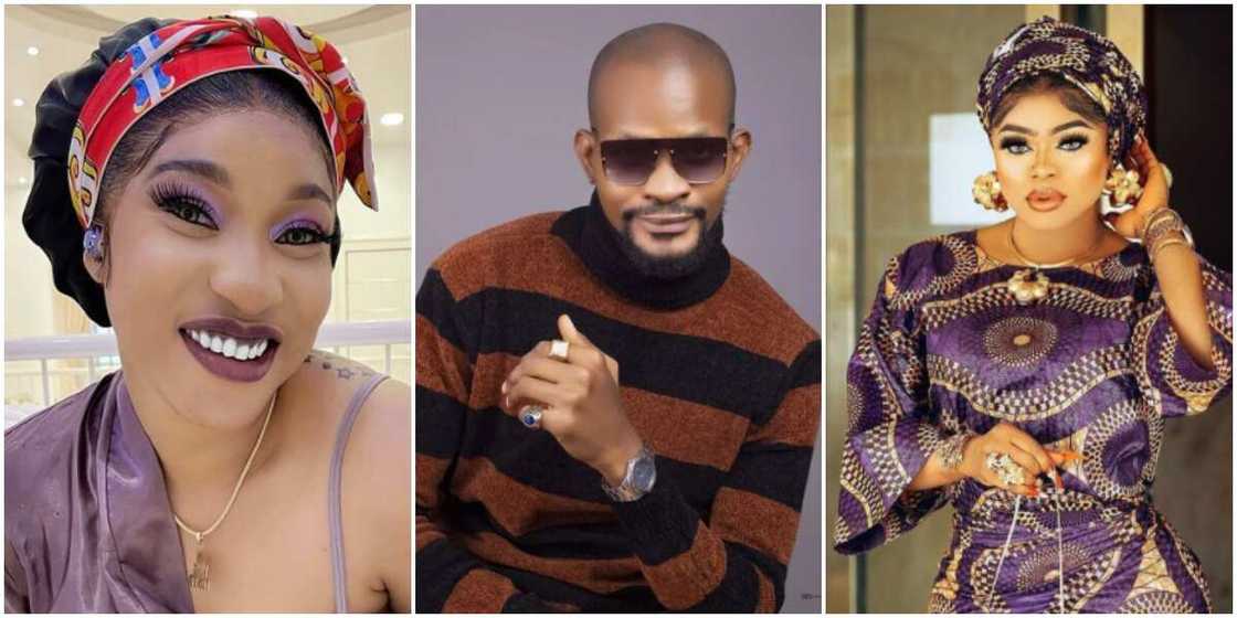 Uche Maduagwu Bobrisky and Tonto Dikeh Uche Maduagwu Bobrisky and Tonto Dikeh