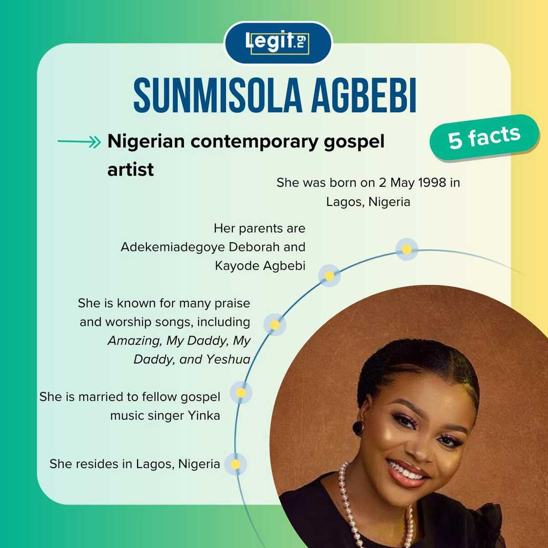 Five facts about gospel music singer Sunmisola Agbebi Five facts about gospel music singer Sunmisola Agbebi
