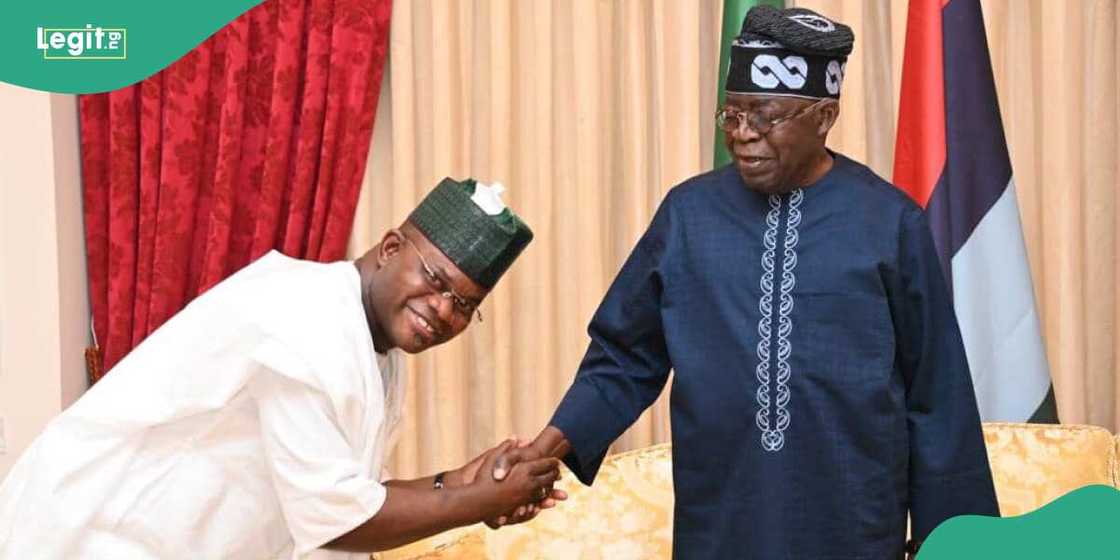 Yahaya Bello and Tinubu/EFCC