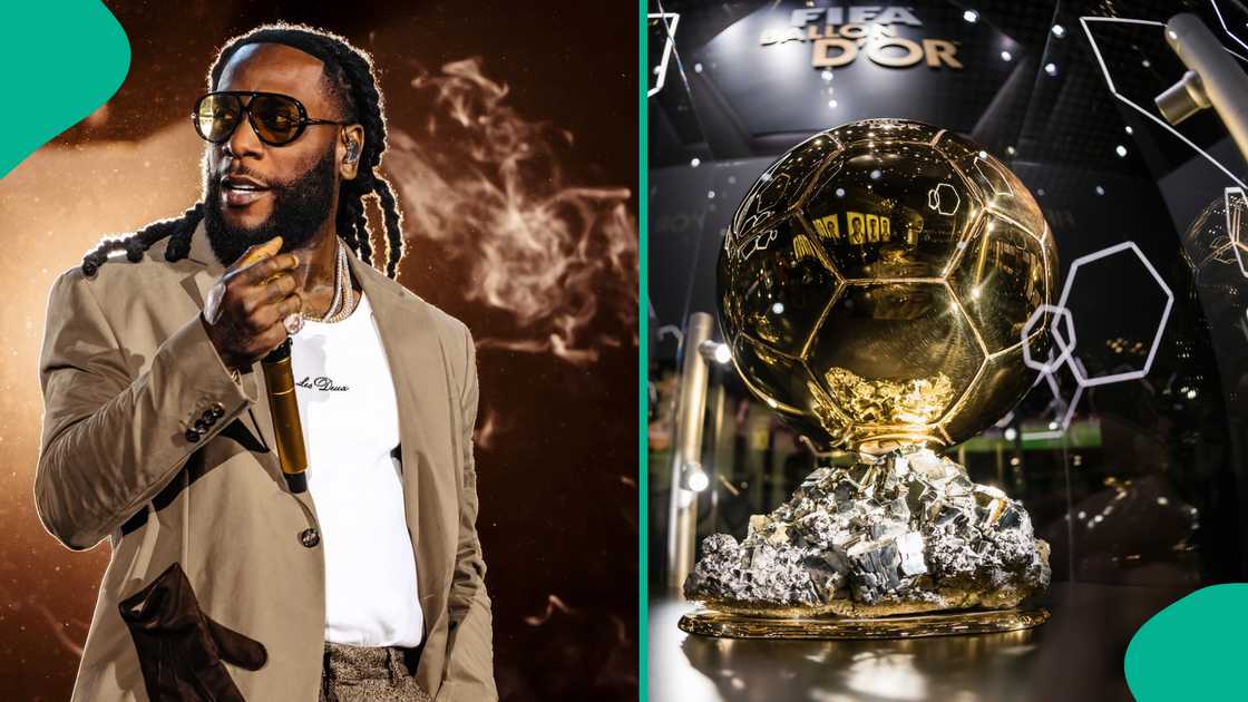 Afrobeats star Burna Boy made history at the 70th Ballon d’Or ceremony