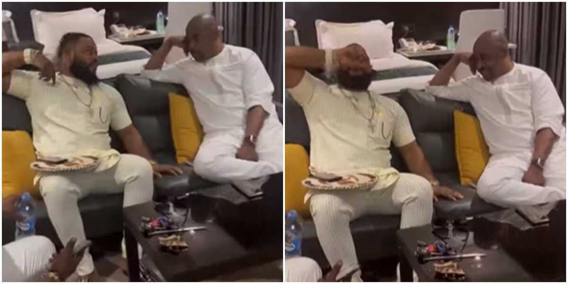 Whitemoney visits Mc Oluomo's home Whitemoney visits Mc Oluomo's home
