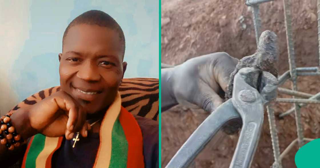 Construction worker finds scary items underground.