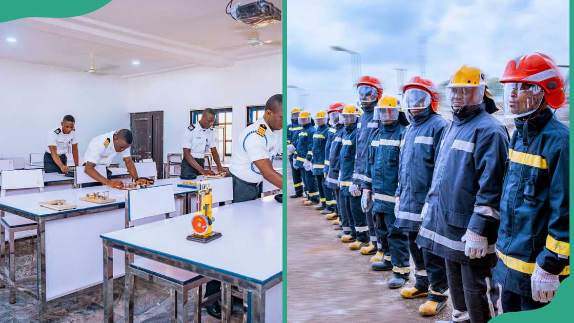 Maritime Academy Oron students in training Maritime Academy Oron students in training