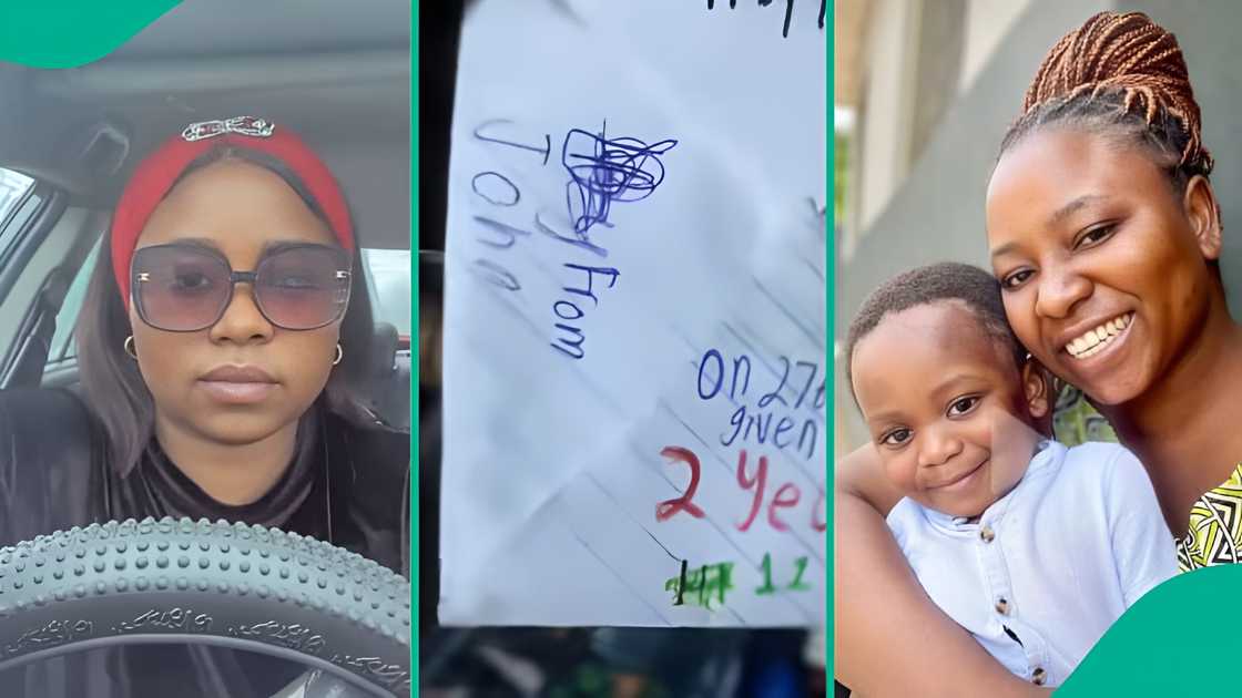 Mom reads birthday letters her son received at school Mom reads birthday letters her son received at school