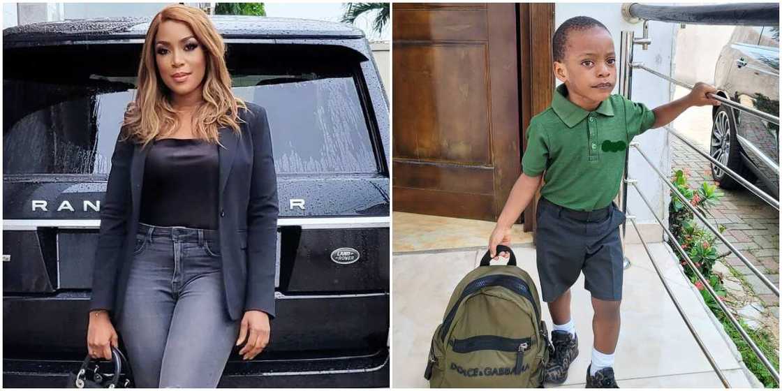 Children’s Day: I Love You Too, Linda Ikeji Happy as Son Professes Love to Her for First Time in Cute Video