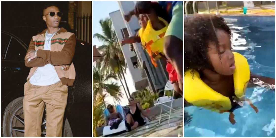 Wizkid chills with 3rd baby mama, Jada, and Zion (video) Wizkid chills with 3rd baby mama, Jada, and Zion (video)