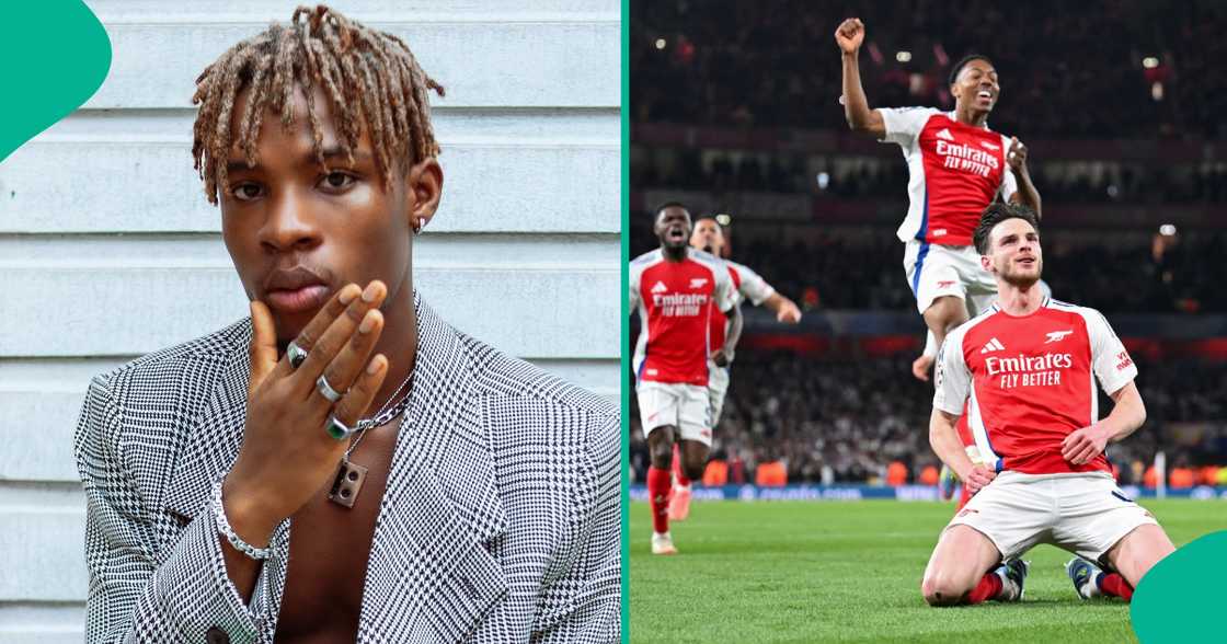 Joeboy stakes N3 million on Real Madrid to defeat Arsenal. Joeboy stakes N3 million on Real Madrid to defeat Arsenal.