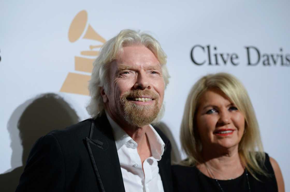 Billionaire Richard Branson and his wife, Joan Templeman, at a 2016 pre-Grammy gala Billionaire Richard Branson and his wife, Joan Templeman, at a 2016 pre-Grammy gala