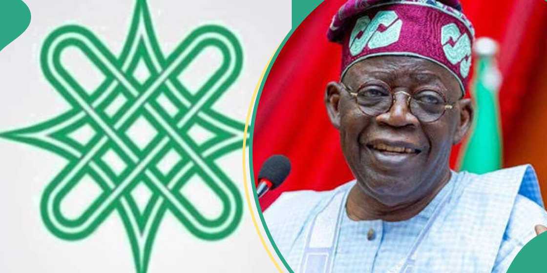 Arewa Consultative Forum logo and Nigeria's president, Bola Tinubu