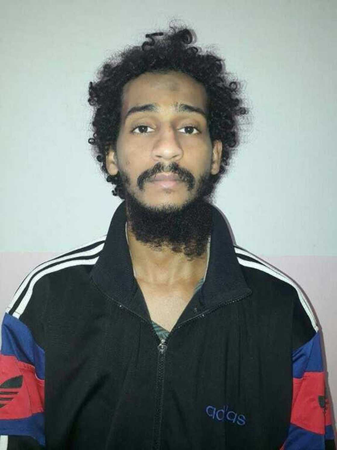 A handout photo provided by the Syrian Democratic Forces of El Shafee Elsheikh after his capture A handout photo provided by the Syrian Democratic Forces of El Shafee Elsheikh after his capture