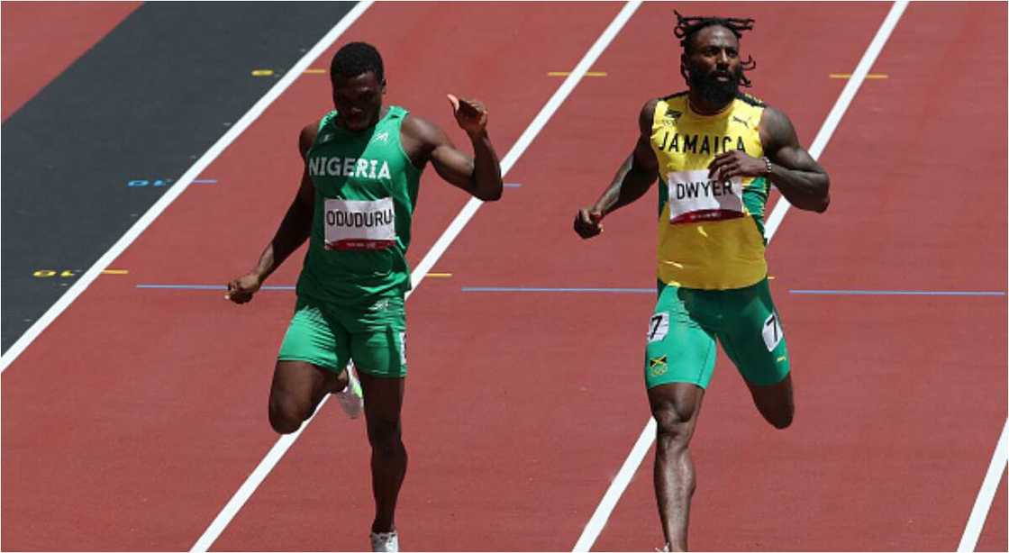 Nigerian athlete who ran 2nd best time this year in athletics qualifies for semi finals Nigerian athlete who ran 2nd best time this year in athletics qualifies for semi finals