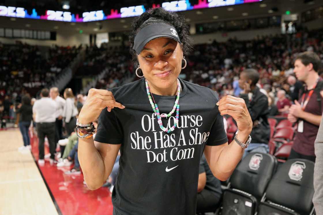 Dawn Staley at Colonial Life Arena in Columbia, South Carolina