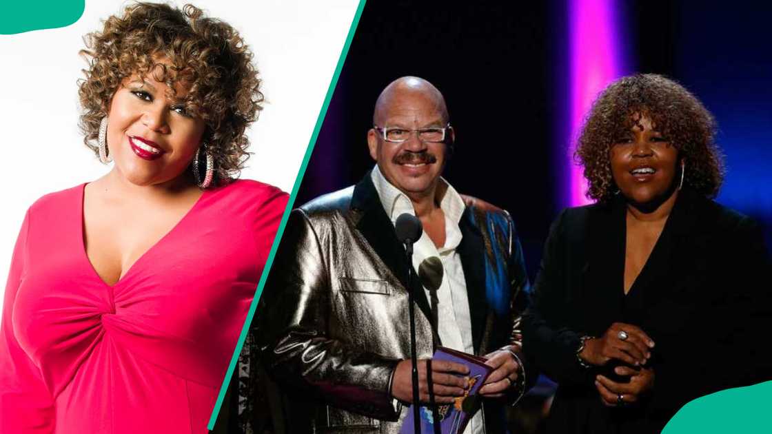 Sybil in a pink dress and her attending an event with Tom Joyner in a black dress Sybil in a pink dress and her attending an event with Tom Joyner in a black dress
