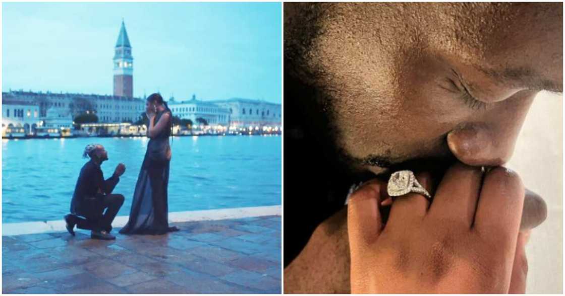 Man reacts to Mr Eazi, Temi Otedola's engagement Man reacts to Mr Eazi, Temi Otedola's engagement