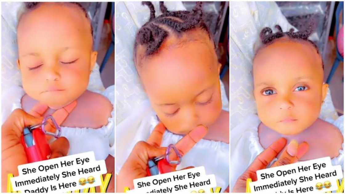 Funny father-daughter moment Funny father-daughter moment