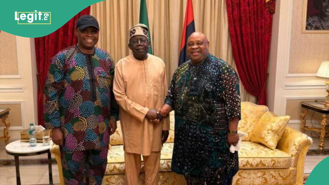 The Adeleke's earlier visited Tinubu and First lady amid defection rumours The Adeleke's earlier visited Tinubu and First lady amid defection rumours