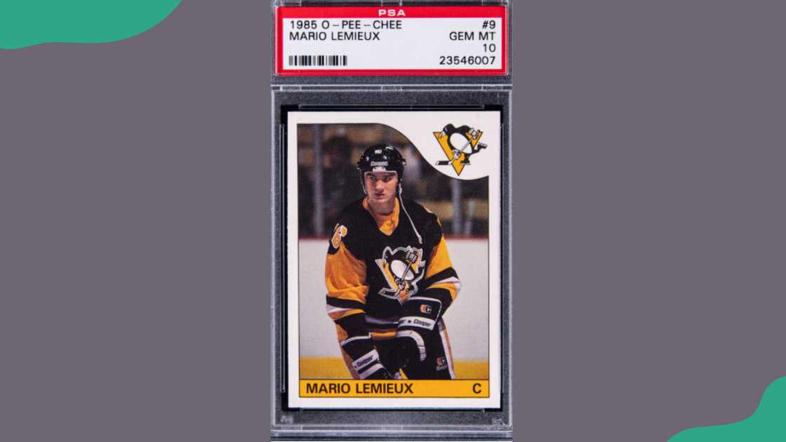 1985 O-Pee-Chee Base Mario Lemieux #9 GEM - MT 10 1985 O-Pee-Chee Base Mario Lemieux #9 GEM - MT 10