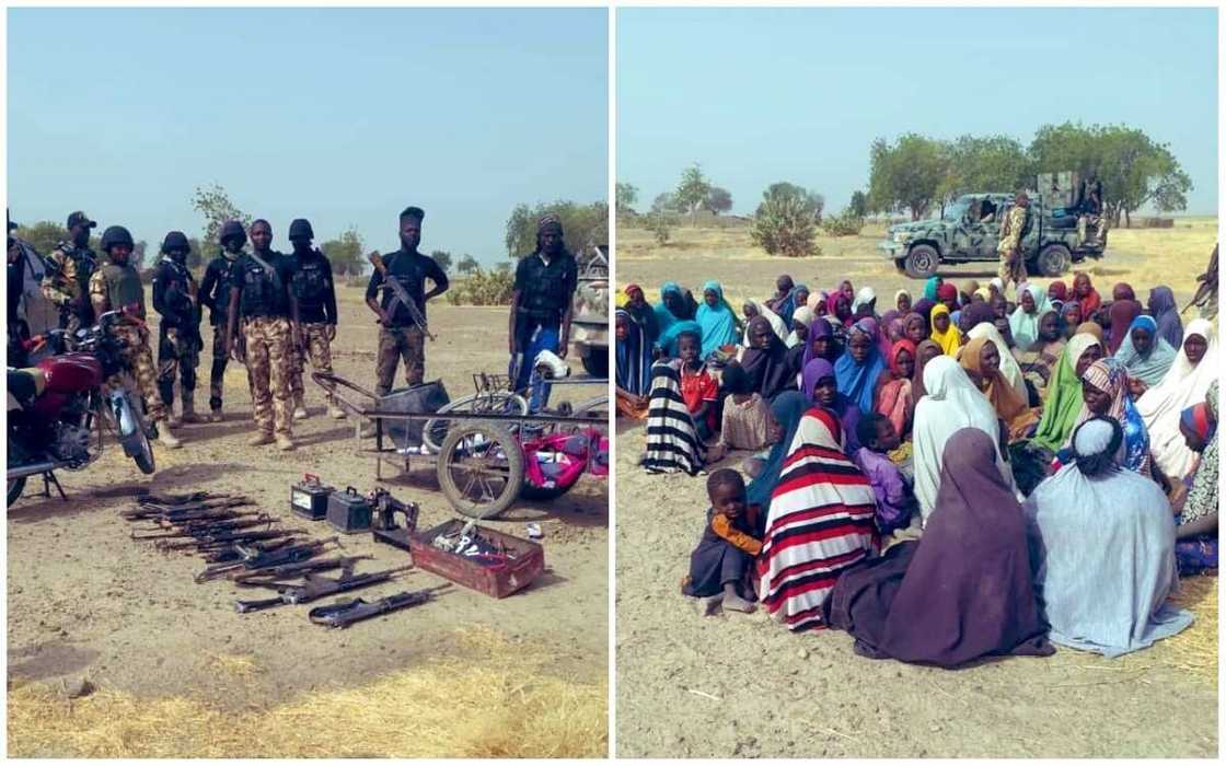 Nasara daga Allah: Sojoji sun kashe 'yan Boko Haram 41, sun ceto mutum 60 a Borno Nasara daga Allah: Sojoji sun kashe 'yan Boko Haram 41, sun ceto mutum 60 a Borno