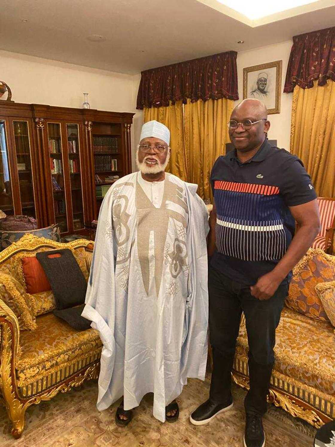 Tsohon Gwamna Fayose ya je Minna, ya tuntubi Janar Abdulsalami da IBB a kan siyasar 2023