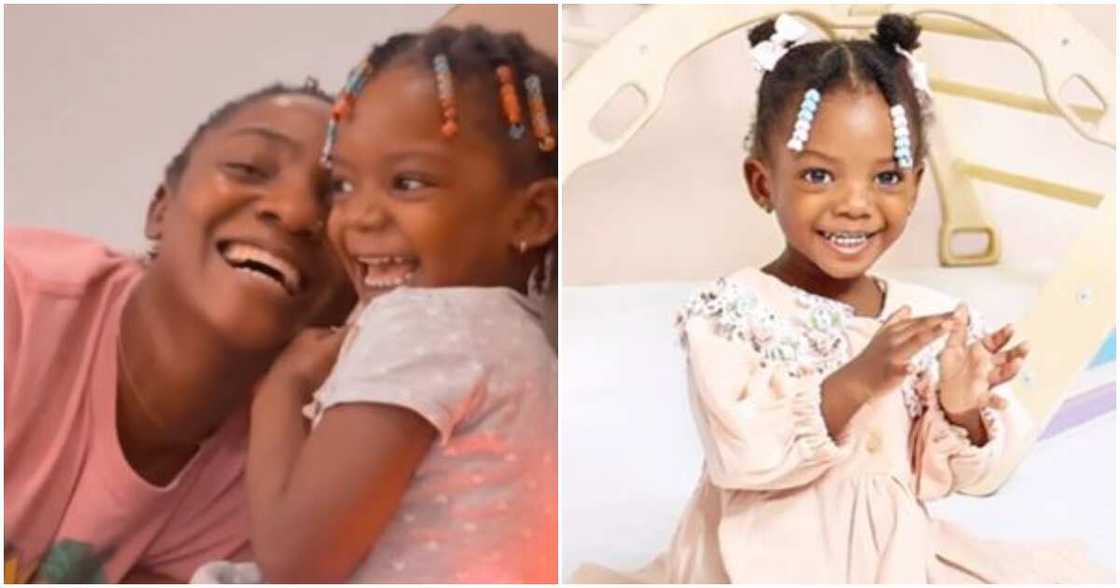 Nigerian singer Simi and her daughter Deja Nigerian singer Simi and her daughter Deja