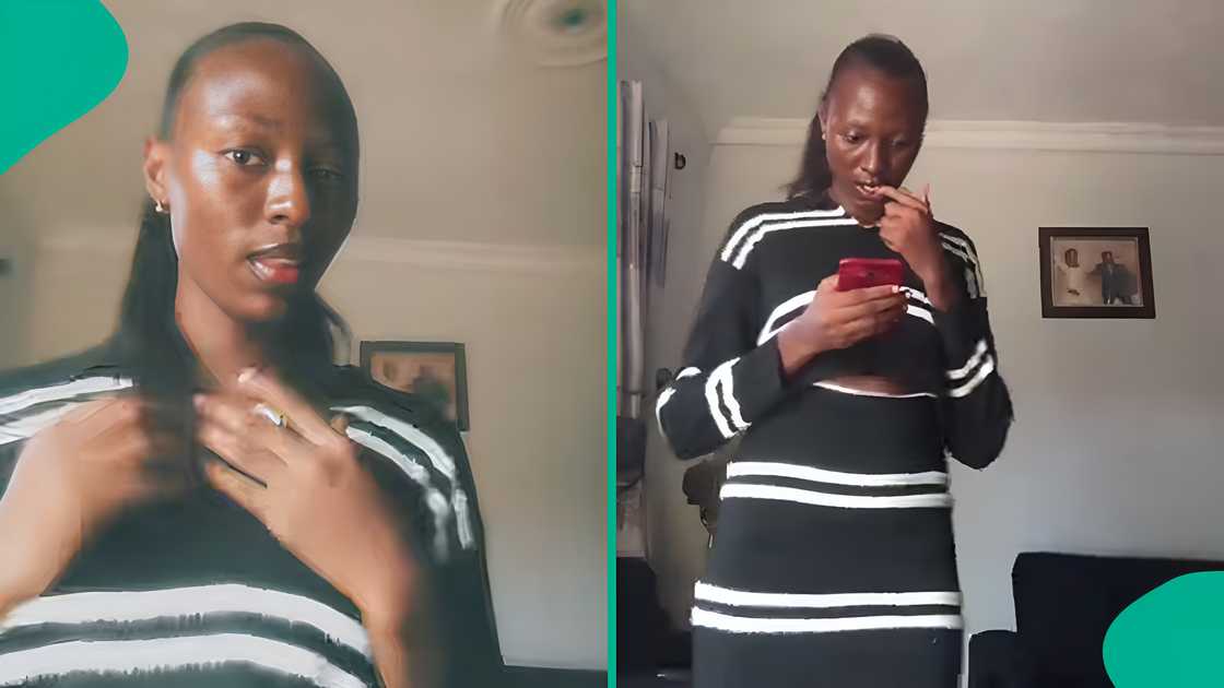 Student's dances joyously after checking her JAMB exam center. Student's dances joyously after checking her JAMB exam center.