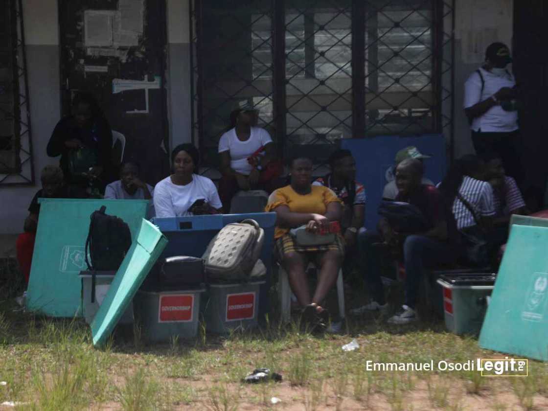 INEC ad hoc staff at Ihiala INEC ad hoc staff at Ihiala