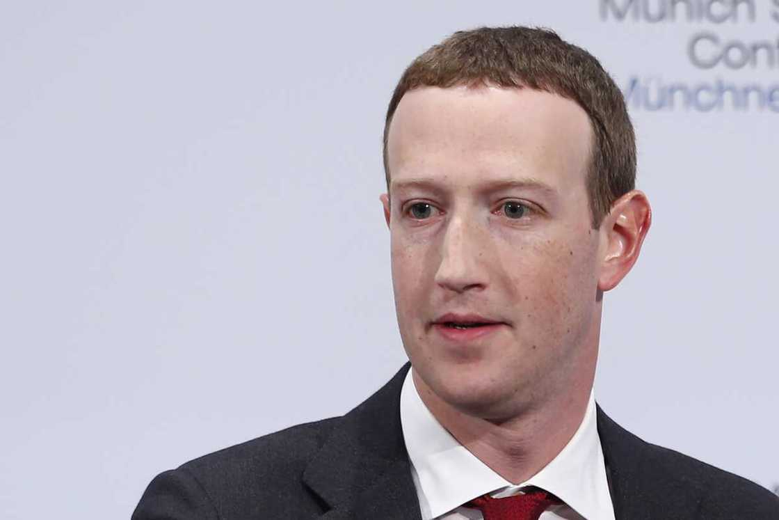 Mark Zuckerberg, chief executive officer and founder of Facebook Inc., speaks on stage during the Munich Security Conference at the Bayerischer Hof hotel Germany