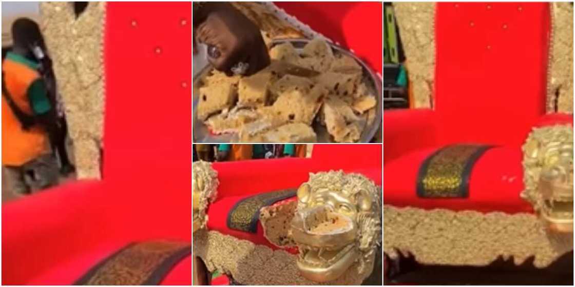 Throne-like cake Throne-like cake