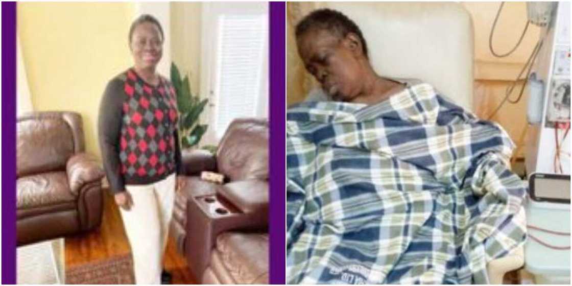 Lady seeks help for 63-year-old retired Nigerian teacher diagnosed with kidney disease, says she needs N12m Lady seeks help for 63-year-old retired Nigerian teacher diagnosed with kidney disease, says she needs N12m