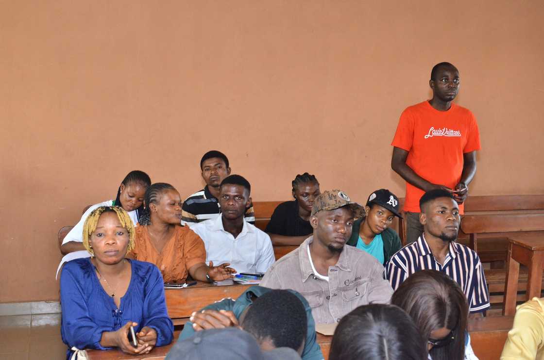Ibadan City Polytechnic students in class