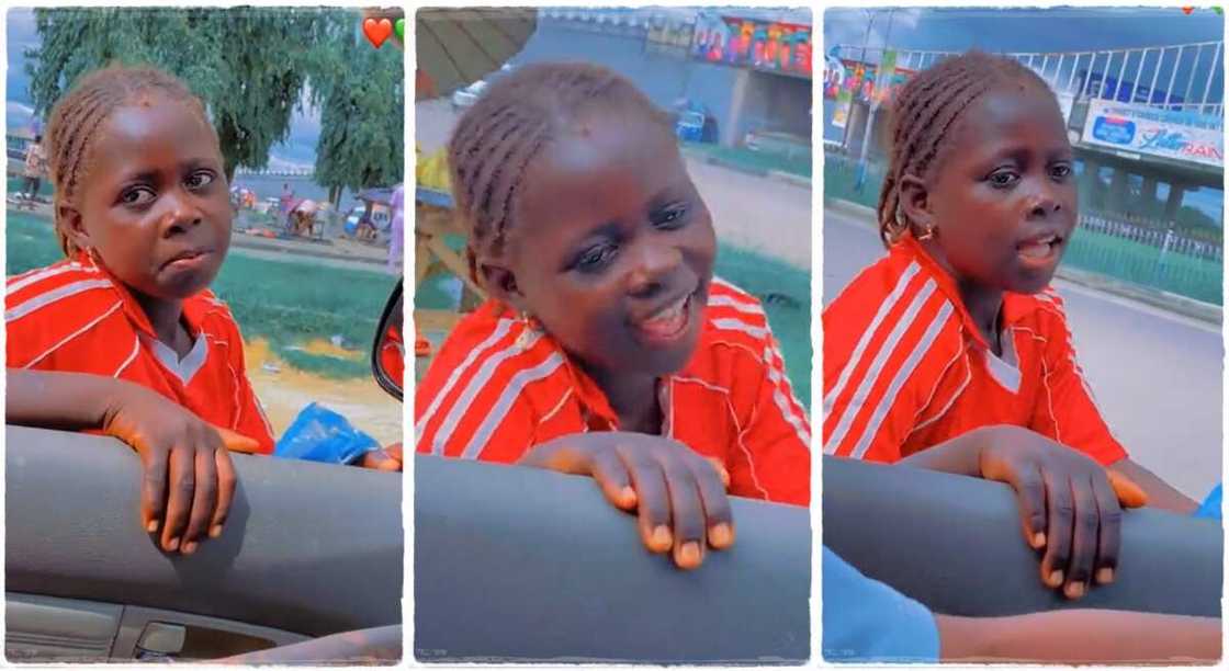 Photos of a girl who hyped a man with sweet words. Photos of a girl who hyped a man with sweet words.
