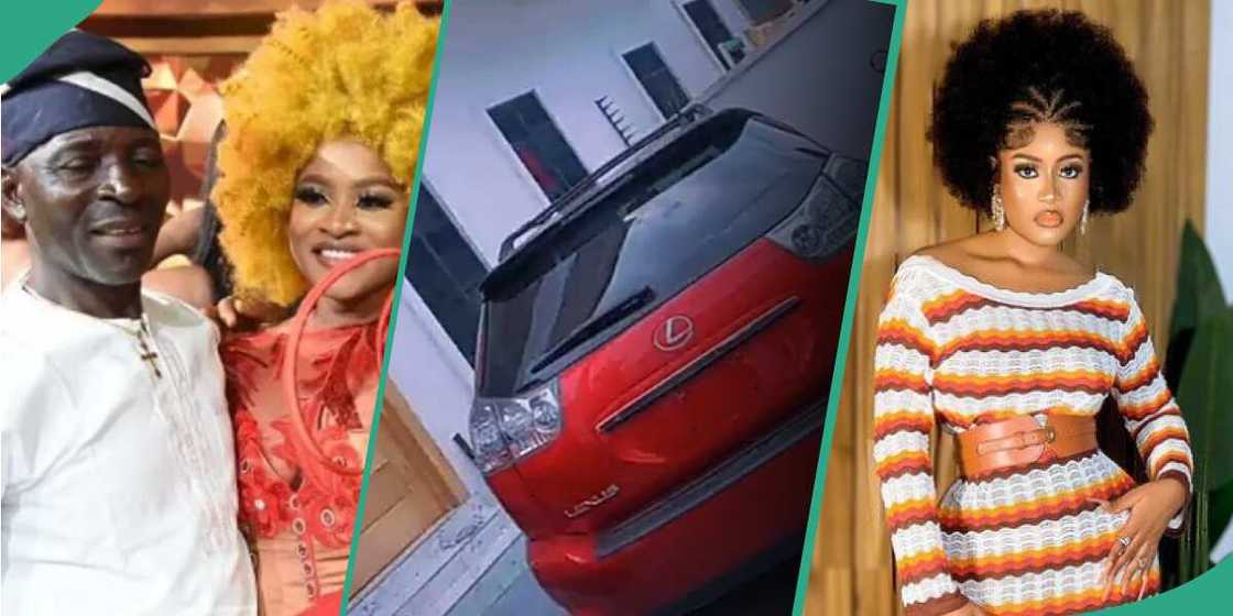 BBNaija Pyhna and her dad, BBNaija Pyhna's dad's SUV BBNaija Pyhna and her dad, BBNaija Pyhna's dad's SUV