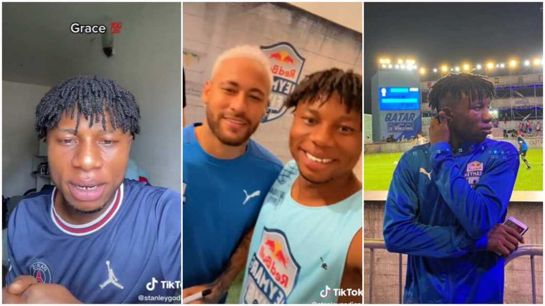 PSG star footballer Neymar/Man meets idol. PSG star footballer Neymar/Man meets idol.