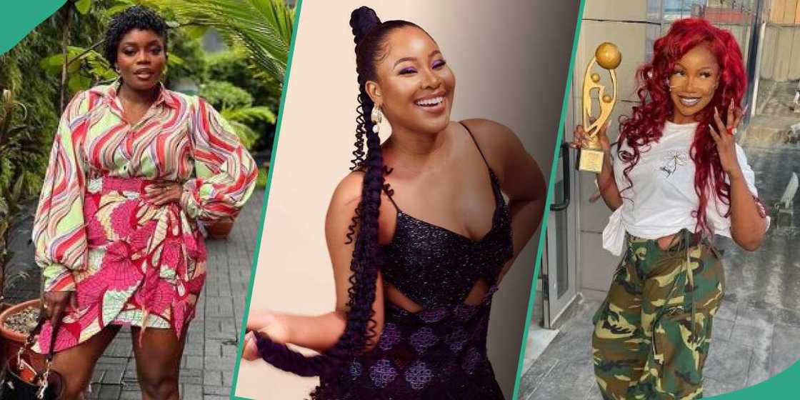 Successful BBNaija female stars: Bisola Aiyeola, Tacha, and Erica Successful BBNaija female stars: Bisola Aiyeola, Tacha, and Erica