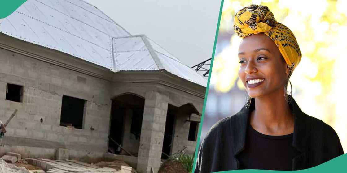 Nigerian lady shows the house they built Nigerian lady shows the house they built