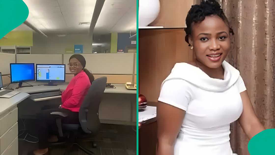 Nigerian lady celebrates getting a job in Canada.