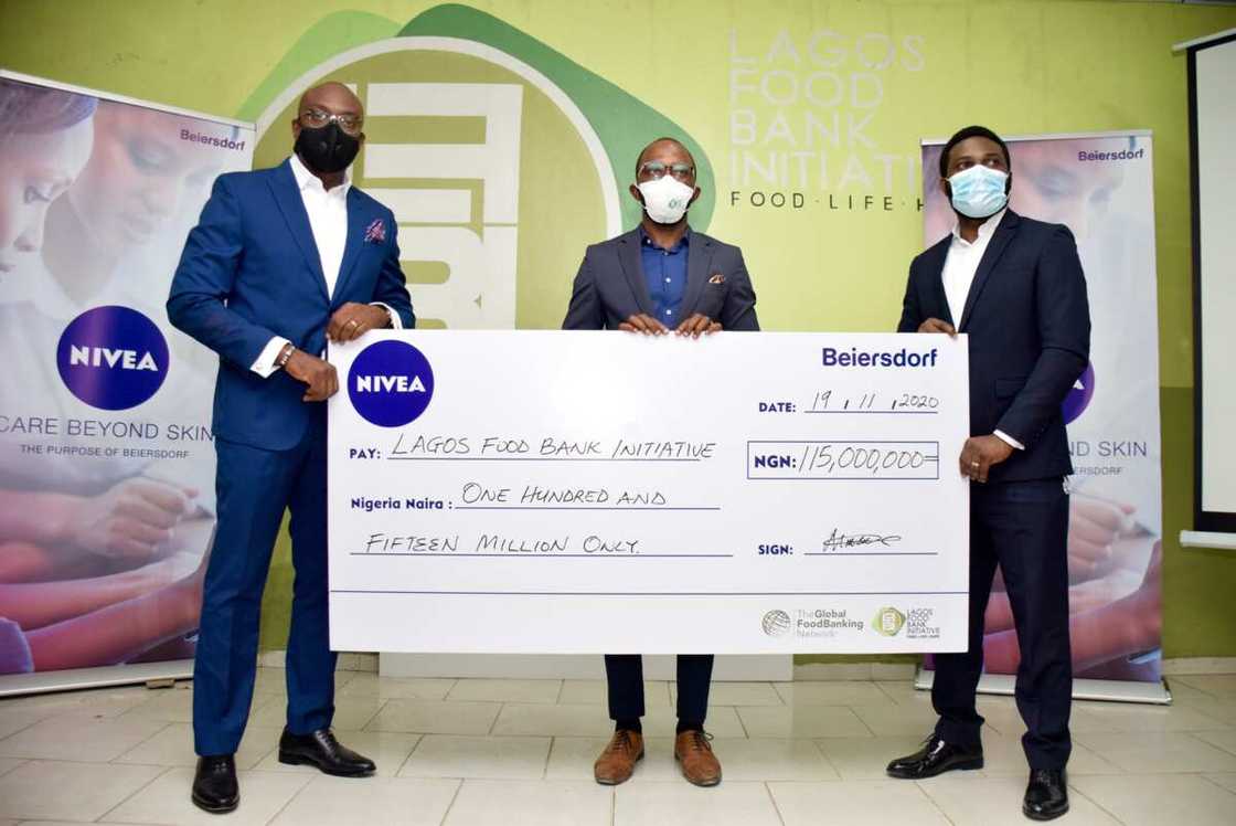 Beiersdorf donates over N115m to Lagos Food Bank Initiative to mitigate hunger in Nigeria