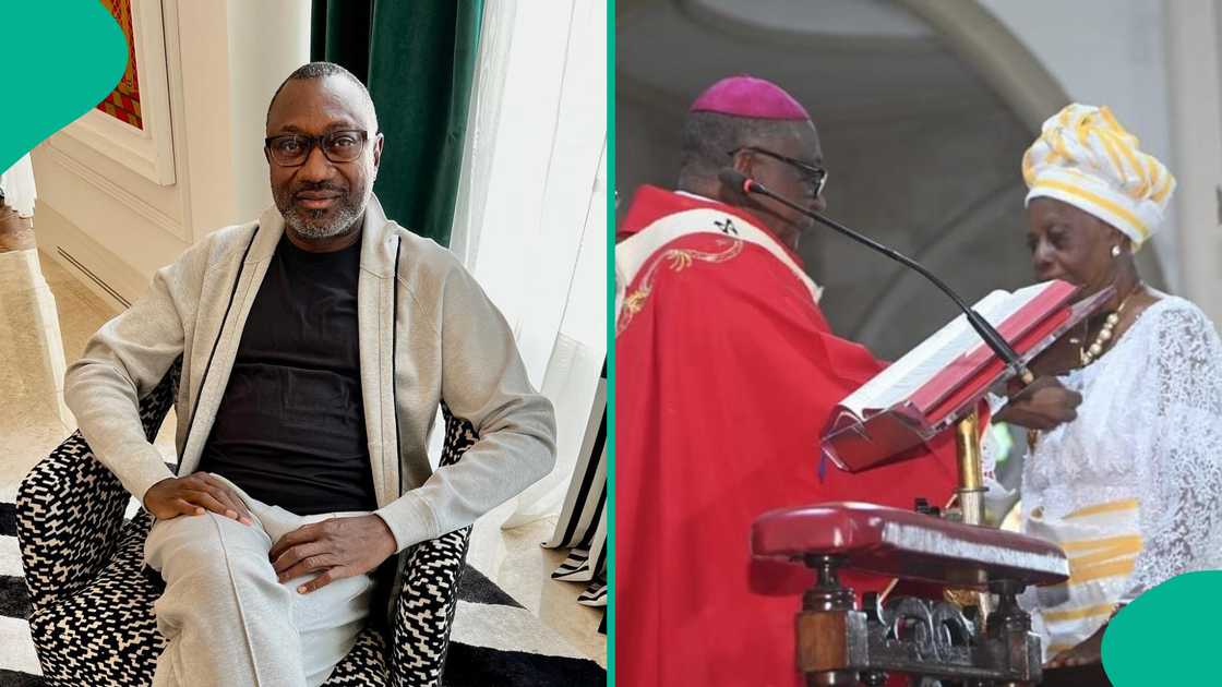 Femi Otedola's mum gets award by Pope Francis Femi Otedola's mum gets award by Pope Francis
