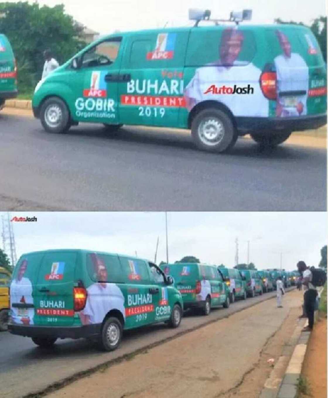 Motocin yakin neman zaben Shugaba Buhari za su fara yawo a Gari Motocin yakin neman zaben Shugaba Buhari za su fara yawo a Gari